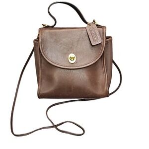 Coach Regina Top Handle Satchel Crossbody crossbody Bag Brown Small